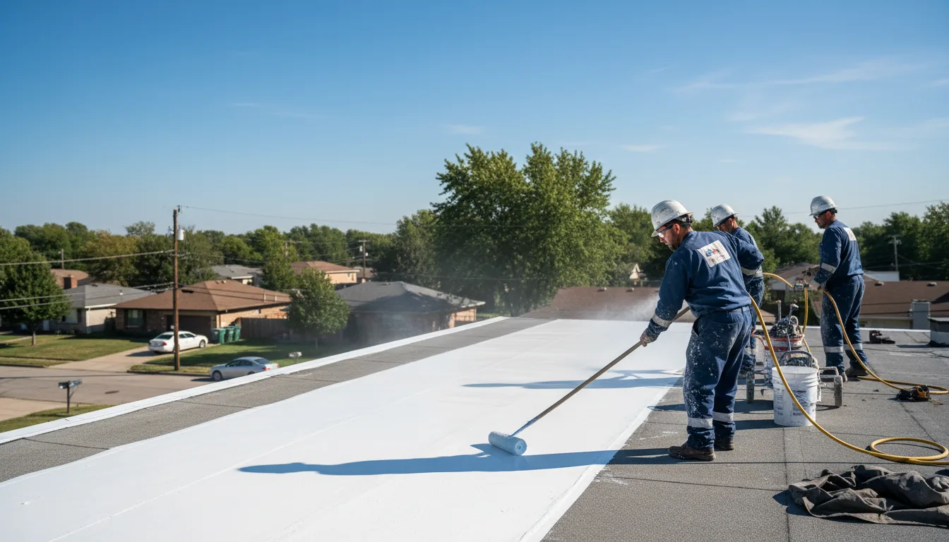 Commercial roof coating in De Tour Village, MI near me
